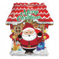Merry Christmas Santa Foil Balloon - Inflated