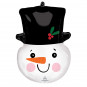 Snowman Supershape Foil Balloon - Inflated