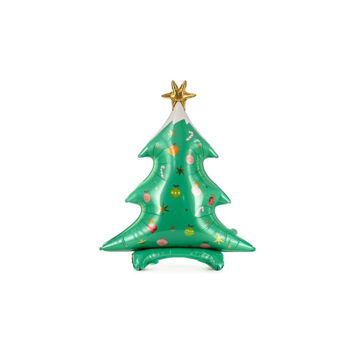 Christmas Tree Air Filled Foil Balloon - Inflated Christmas Tree Air Filled Foil Balloon - Inflated