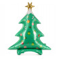 Christmas Tree Air Filled Foil Balloon - Inflated Christmas Tree Air Filled Foil Balloon - Inflated