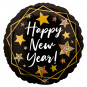 Happy New Year Round Foil Balloon - Inflated