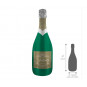 Champagne Bottle Supershape Foil Balloon - Inflated Champagne Bottle Supershape Foil Balloon - Inflated