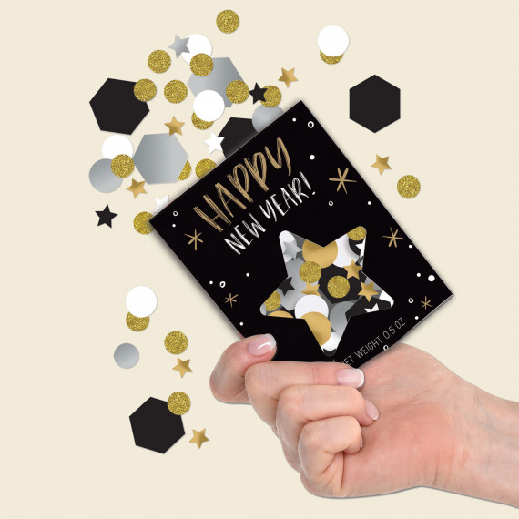 Happy New Year Confetti Pouches Happy New Year Confetti Pouches