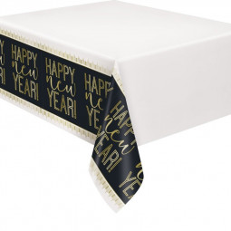 Happy New Year Plastic Tablecover