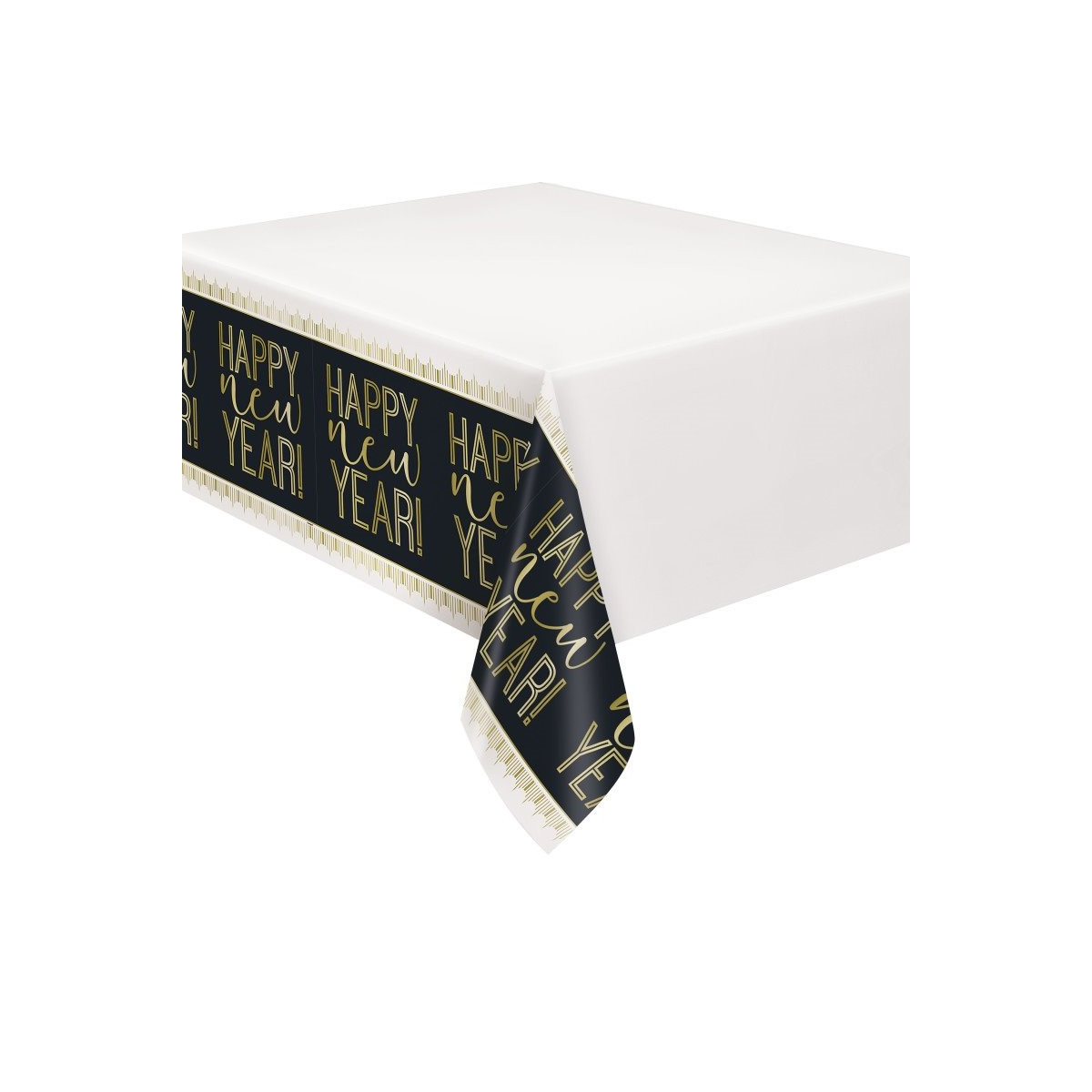 Happy New Year Plastic Tablecover