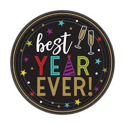 Best Year Ever Paper Plates