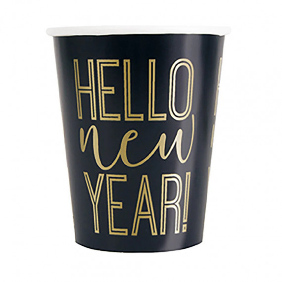 Happy New Year Paper Cups