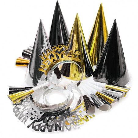 Gold New Year Party Kit - 10 Person