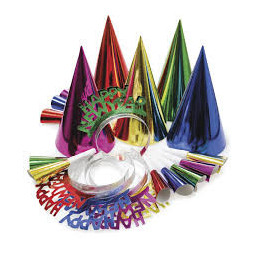 Coloured New Year Party Kit - 10 Person