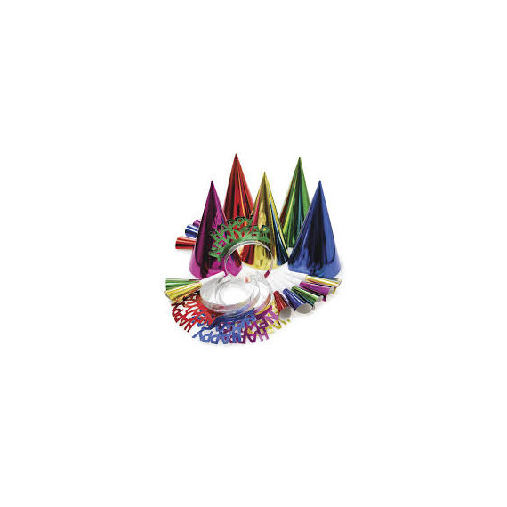 Coloured New Year Party Kit - 10 Person