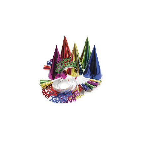 Coloured New Year Party Kit - 10 Person