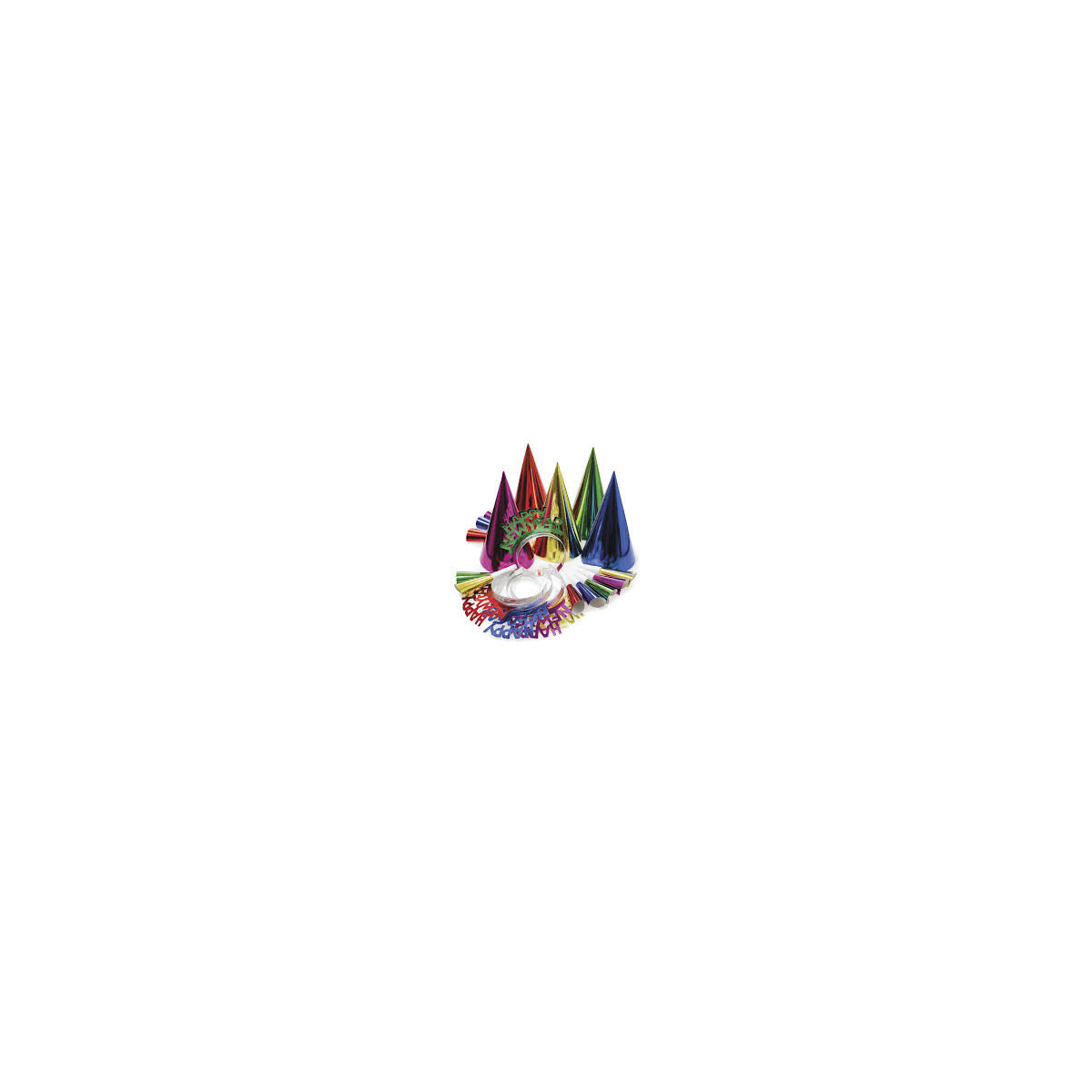 Coloured New Year Party Kit - 10 Person