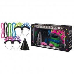 Coloured New Year Party Kit - 8 Person