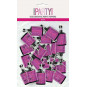 Pink Holographic Party Poppers