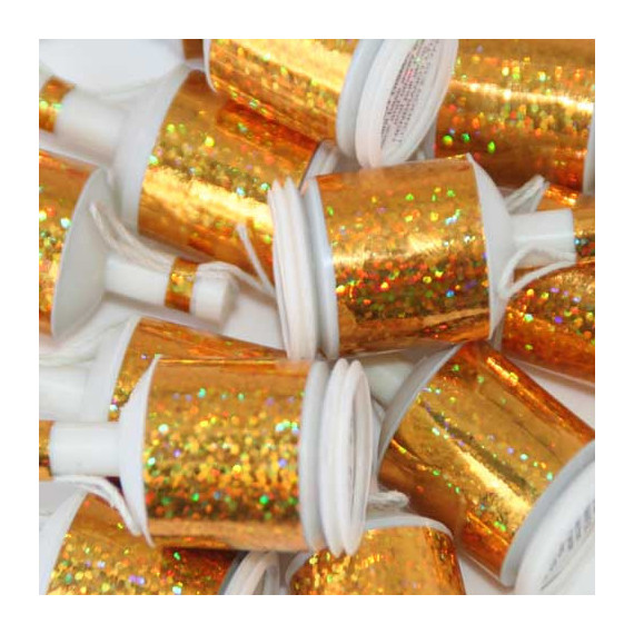 Gold Holographic Party Poppers Gold Holographic Party Poppers