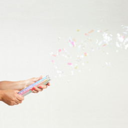 Iridescent Paper Confetti Cannon