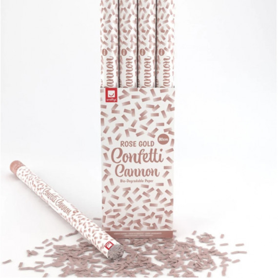 Biodegradable Rose Gold Confetti Cannon