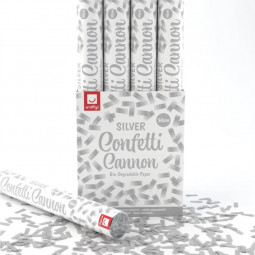 Biodegradable Silver Confetti Cannon