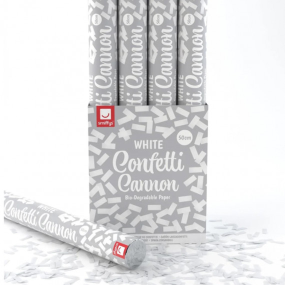 Biodegradable White Confetti Cannon