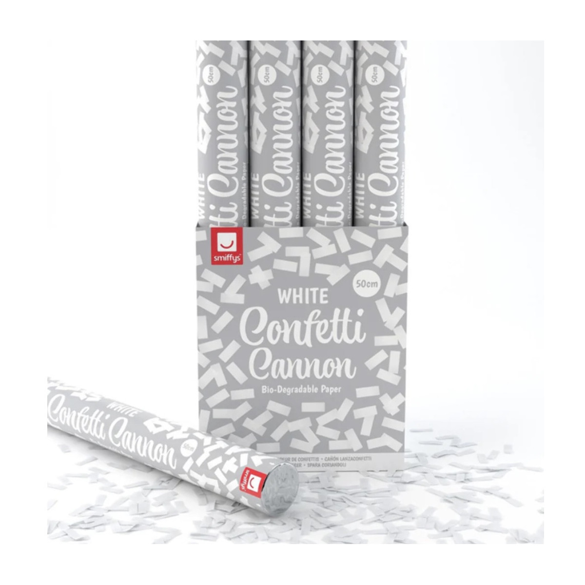 Biodegradable White Confetti Cannon