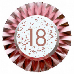 Rose Gold 18th Birthday Badge