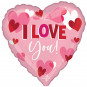 I Love You Pink Heart Supershape Foil Balloon - Inflated I Love You Pink Heart Supershape Foil Balloon - Inflated