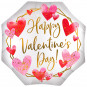 Happy Valentines Day Satin Supershape Foil Balloon - Inflated Happy Valentines Day Satin Supershape Foil Balloon - Inflated