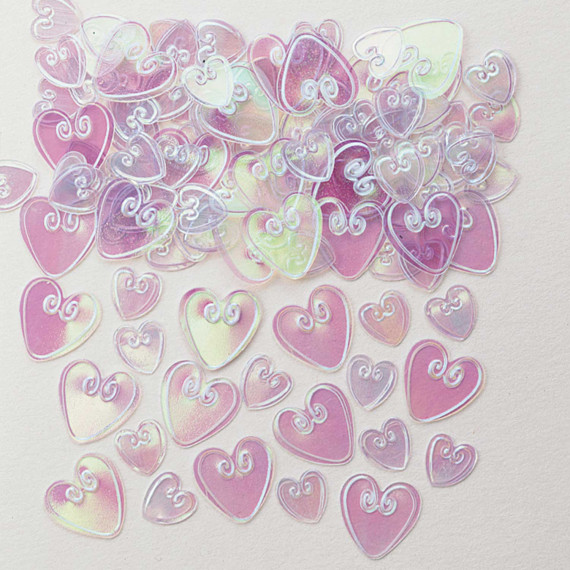 Iridescent Heart Confetti Iridescent Heart Confetti