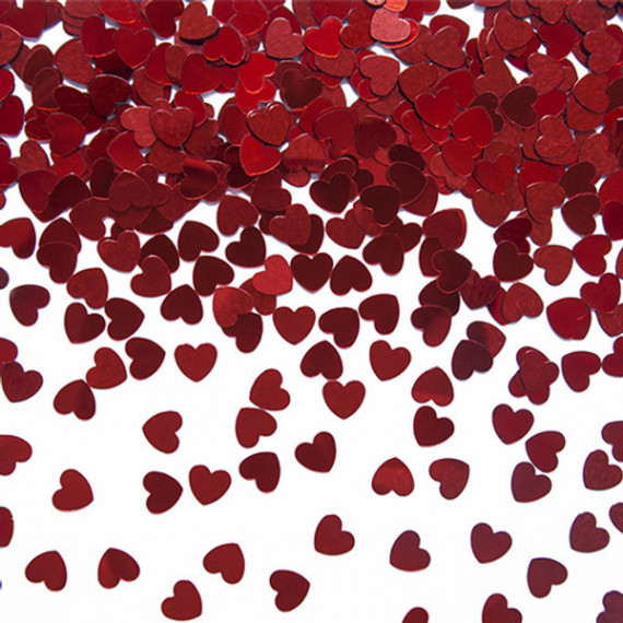 Red Heart Confetti Red Heart Confetti