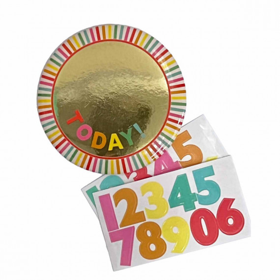 REDUCED Gold Add An Age Birthday Badge
