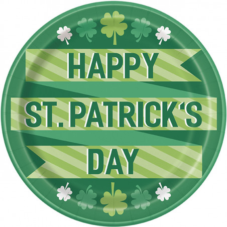 Lucky Clover Large Paper Plates