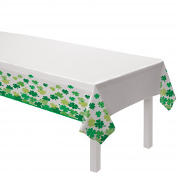 Shamrock Bloom Plastic Tablecover