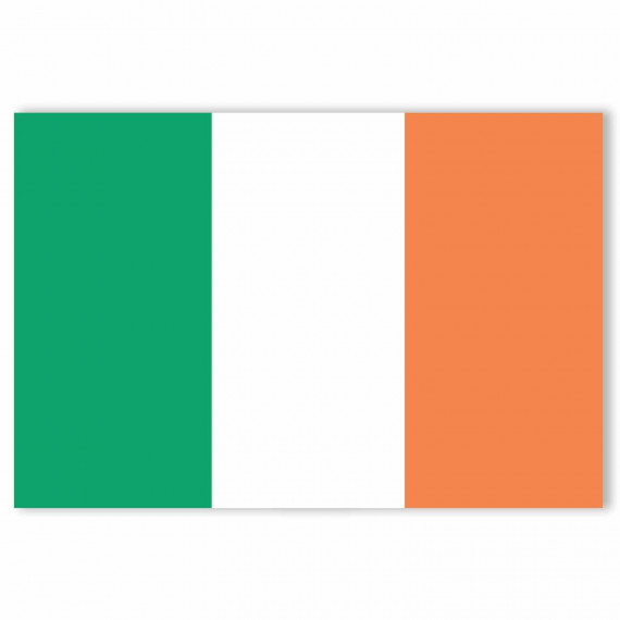 Fabric Irish Flag - 5' x 3' with Eyelets