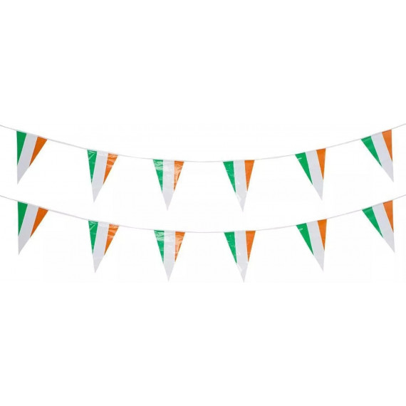 Irish Plastic Triangle Bunting - 10m Irish Plastic Triangle Bunting - 10m