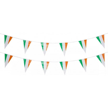Irish Plastic Triangle Bunting - 10m