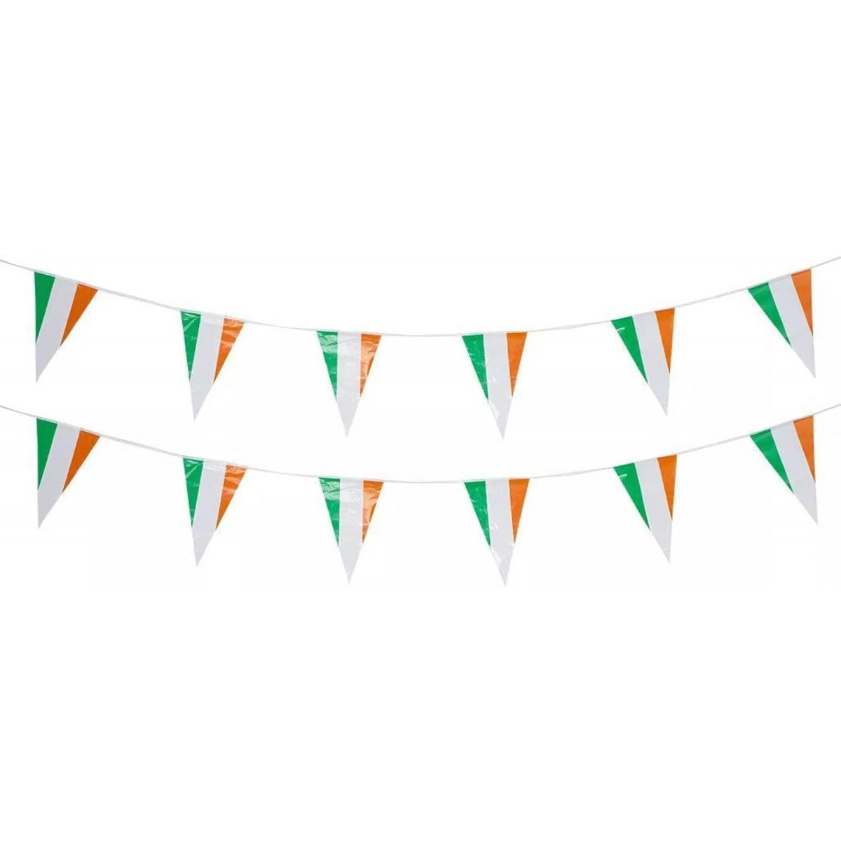 Irish Plastic Triangle Bunting - 10m Irish Plastic Triangle Bunting - 10m