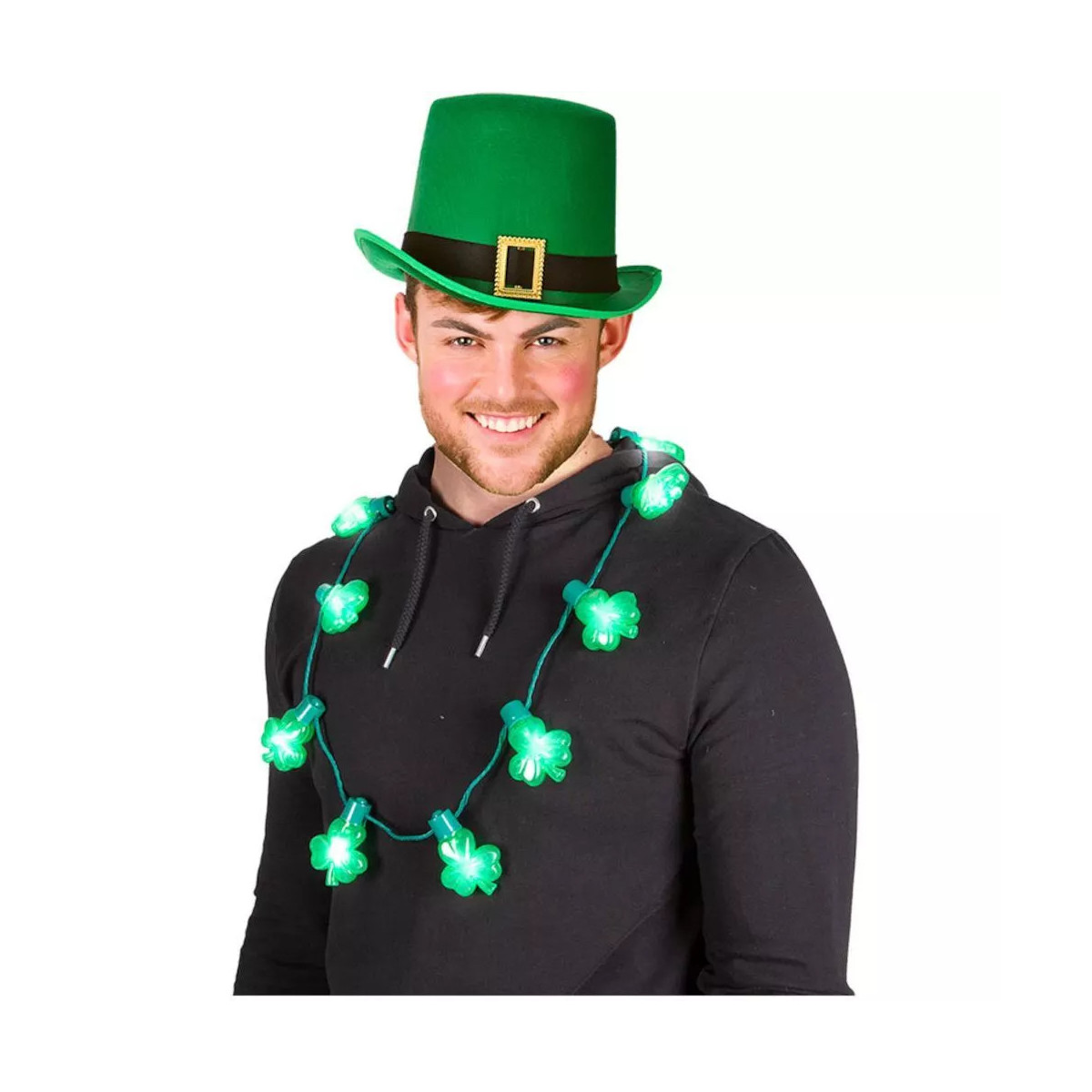 St Patricks Day Light Up Necklace