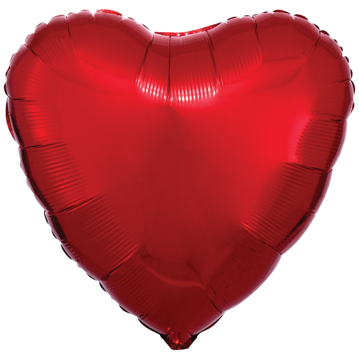Red Heart Foil Balloon - Inflated Red Heart Foil Balloon - Inflated