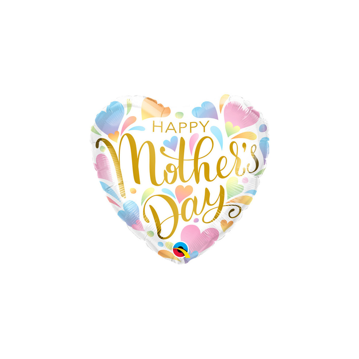 Happy Mothers Day Heart Foil Balloon - Inflated Happy Mothers Day Heart Foil Balloon - Inflated