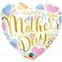 Happy Mothers Day Heart Foil Balloon - Inflated Happy Mothers Day Heart Foil Balloon - Inflated