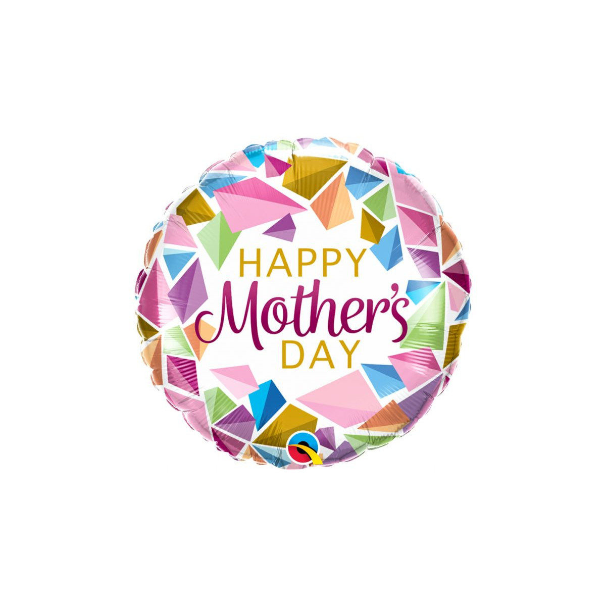 Happy Mothers Day Round Foil Balloon - Inflated Happy Mothers Day Round Foil Balloon - Inflated