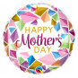 Happy Mothers Day Round Foil Balloon - Inflated Happy Mothers Day Round Foil Balloon - Inflated