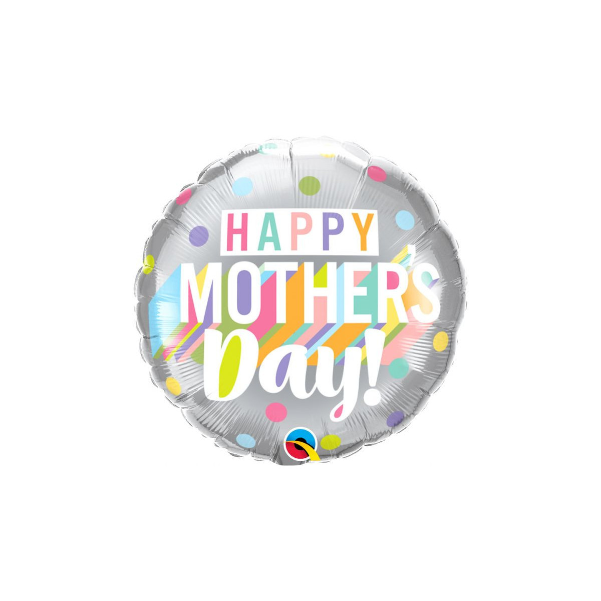 Happy Mothers Day Round Foil Balloon - Inflated Happy Mothers Day Round Foil Balloon - Inflated