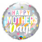 Happy Mothers Day Round Foil Balloon - Inflated Happy Mothers Day Round Foil Balloon - Inflated