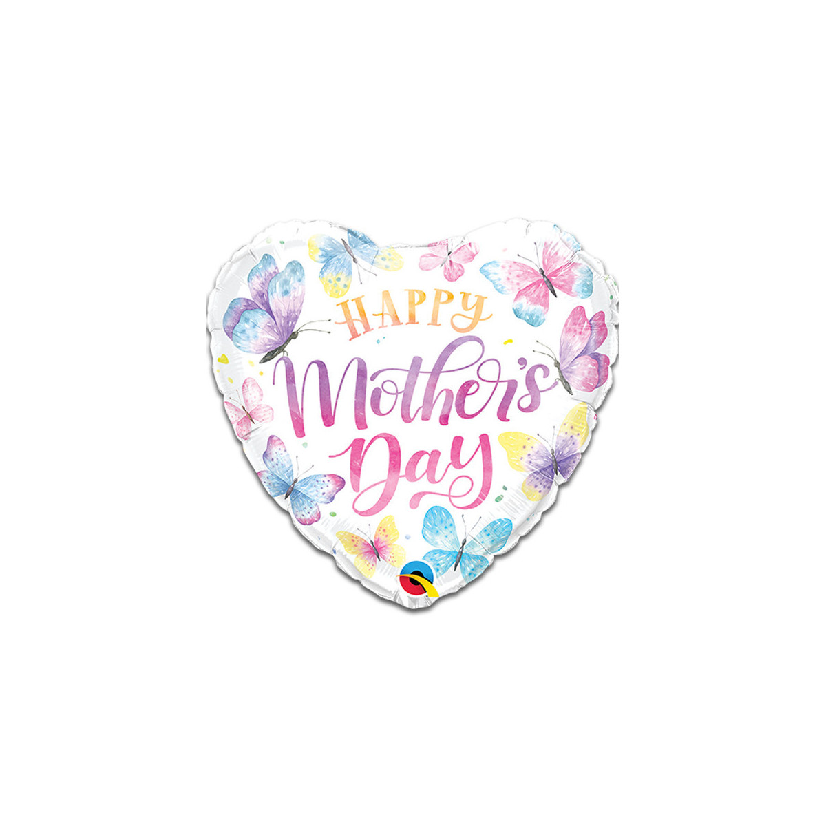 Happy Mothers Day Heart Foil Balloon - Inflated Happy Mothers Day Heart Foil Balloon - Inflated