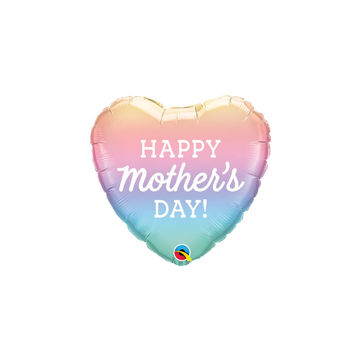 Happy Mothers Day Heart Foil Balloon - Inflated Happy Mothers Day Heart Foil Balloon - Inflated