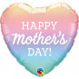 Happy Mothers Day Heart Foil Balloon - Inflated Happy Mothers Day Heart Foil Balloon - Inflated