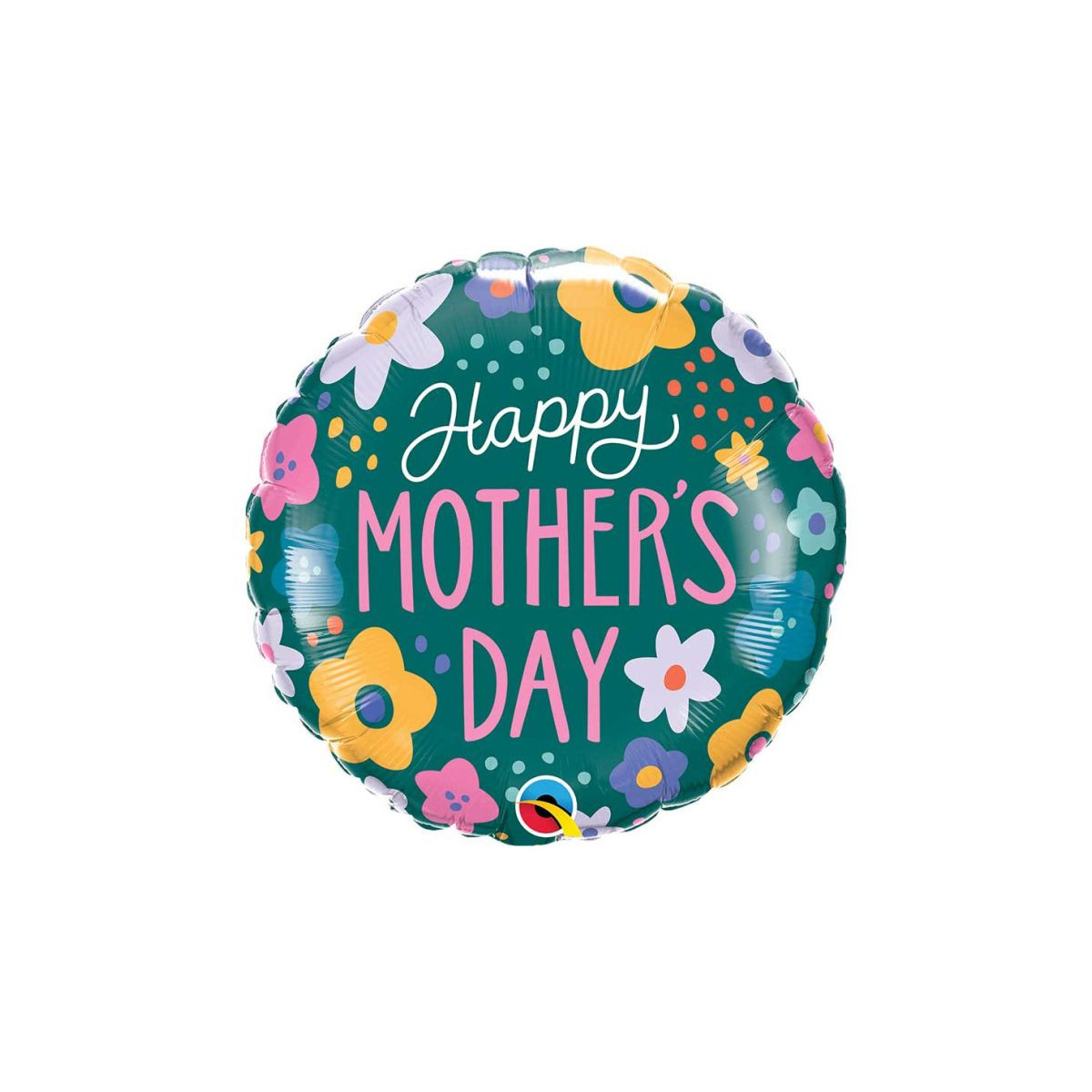 Happy Mothers Day Round Foil Balloon - Inflated Happy Mothers Day Round Foil Balloon - Inflated