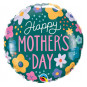 Happy Mothers Day Round Foil Balloon - Inflated Happy Mothers Day Round Foil Balloon - Inflated