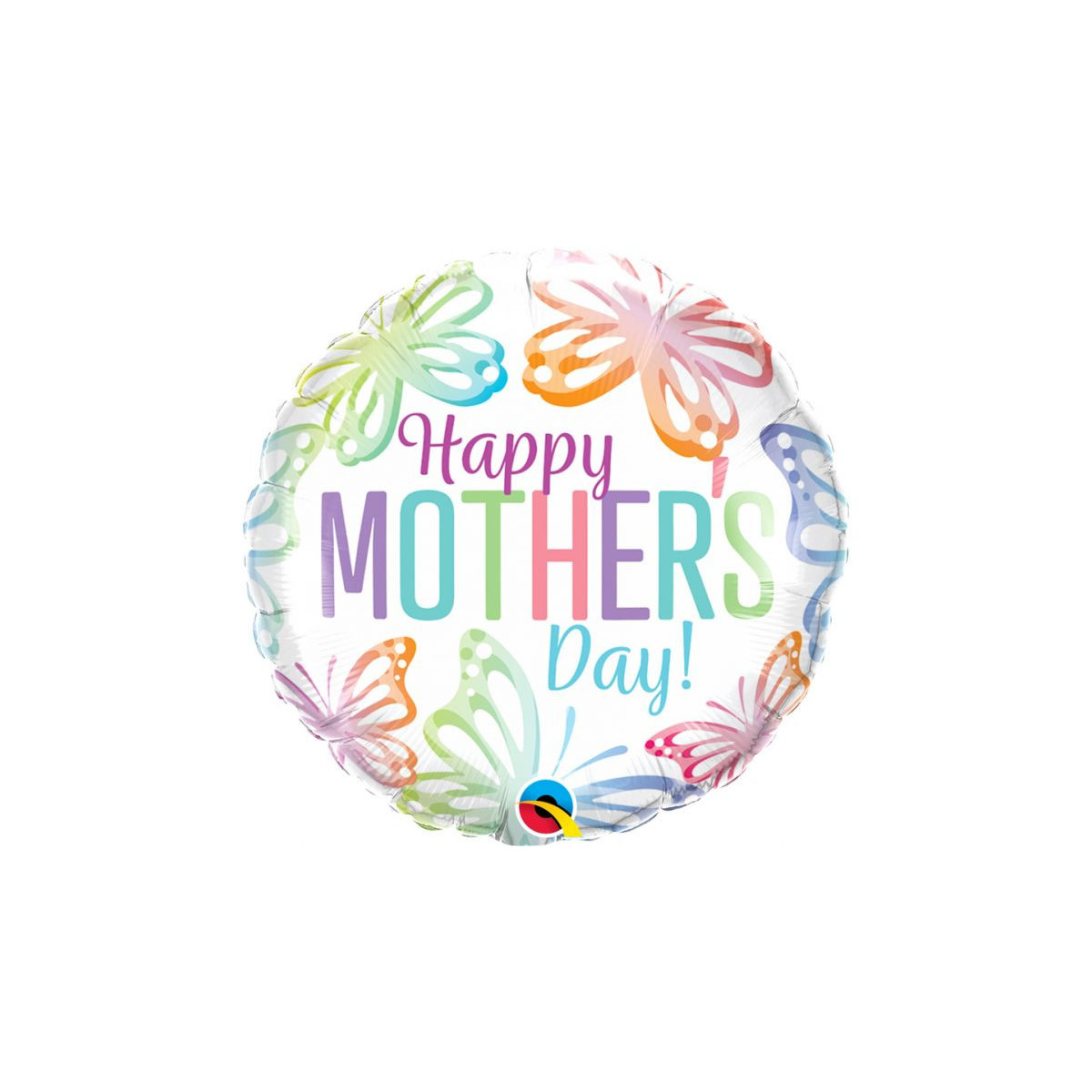 Happy Mothers Day Round Foil Balloon - Inflated Happy Mothers Day Round Foil Balloon - Inflated